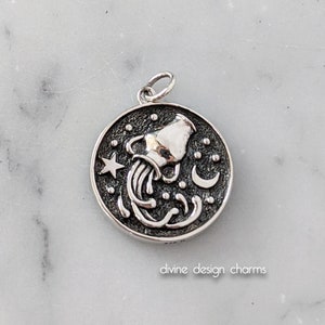 Sterling Silver Aquarius Pendant