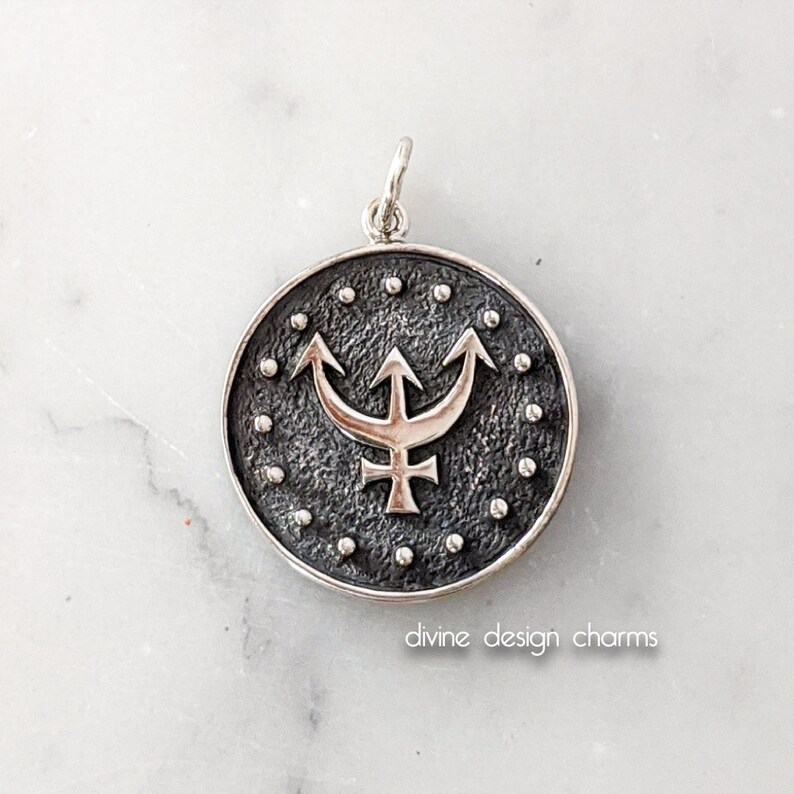 Sterling Silver Pisces Pendant Charm - Etsy