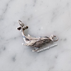 Sterling Silver Humpback Whale Pendant