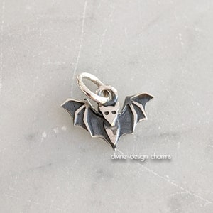 Sterling Silver Mini Bat Charm