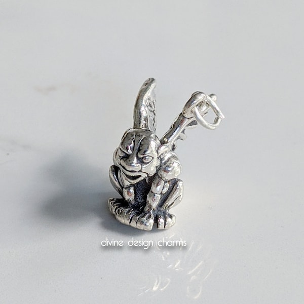 Sterling Silver Gargoyle Charm