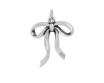 Sterling Silver Dainty Bow Charm