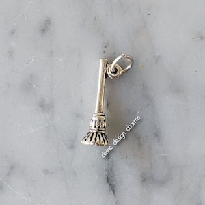 PS Silver Broomstick Pendant ほうきの柄 五芒星