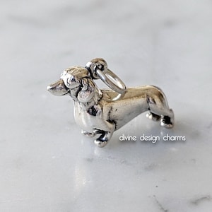 Sterling Silver Dachshund Charm