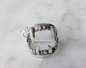Vampire Fangs Ring Etsy Vampire Fangs Ring Etsy