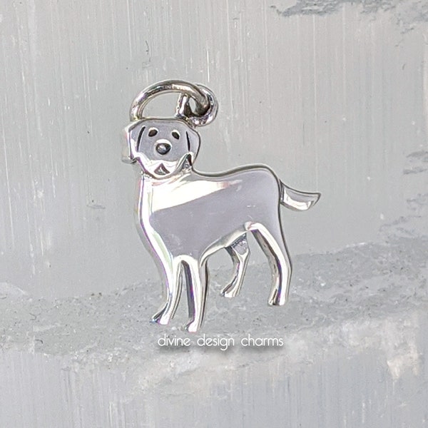 Sterling Silver Labrador Dog Charm