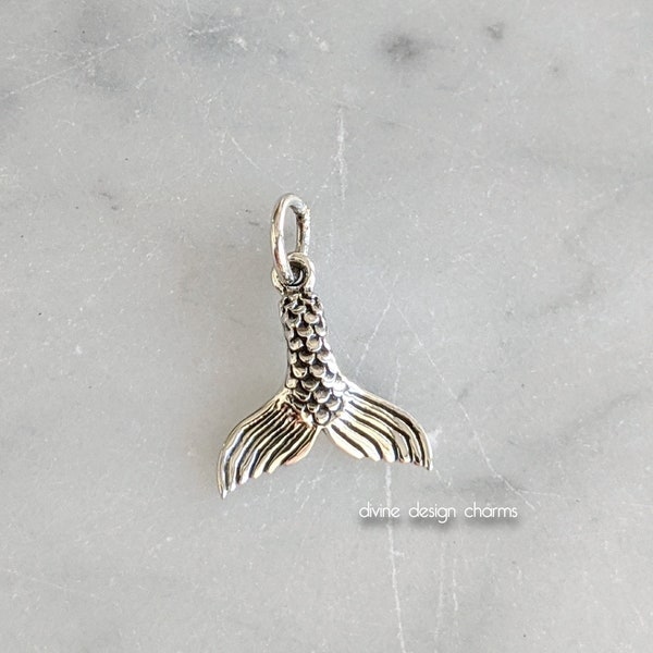 Sterling Silver Mermaid Tail Charm