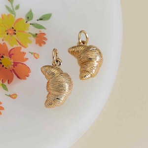 Bronze Croissant Charm