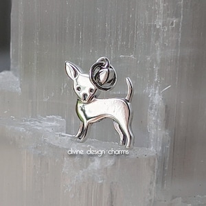 Sterling Silver Chihuahua Dog Charm