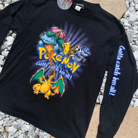 rare vintage 1999 pokemon long sleeve