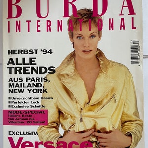 Burda International Herbst 94 mit Arbeitsheft und Schnittmusterbögen unbenutzt im Heft Bild 1