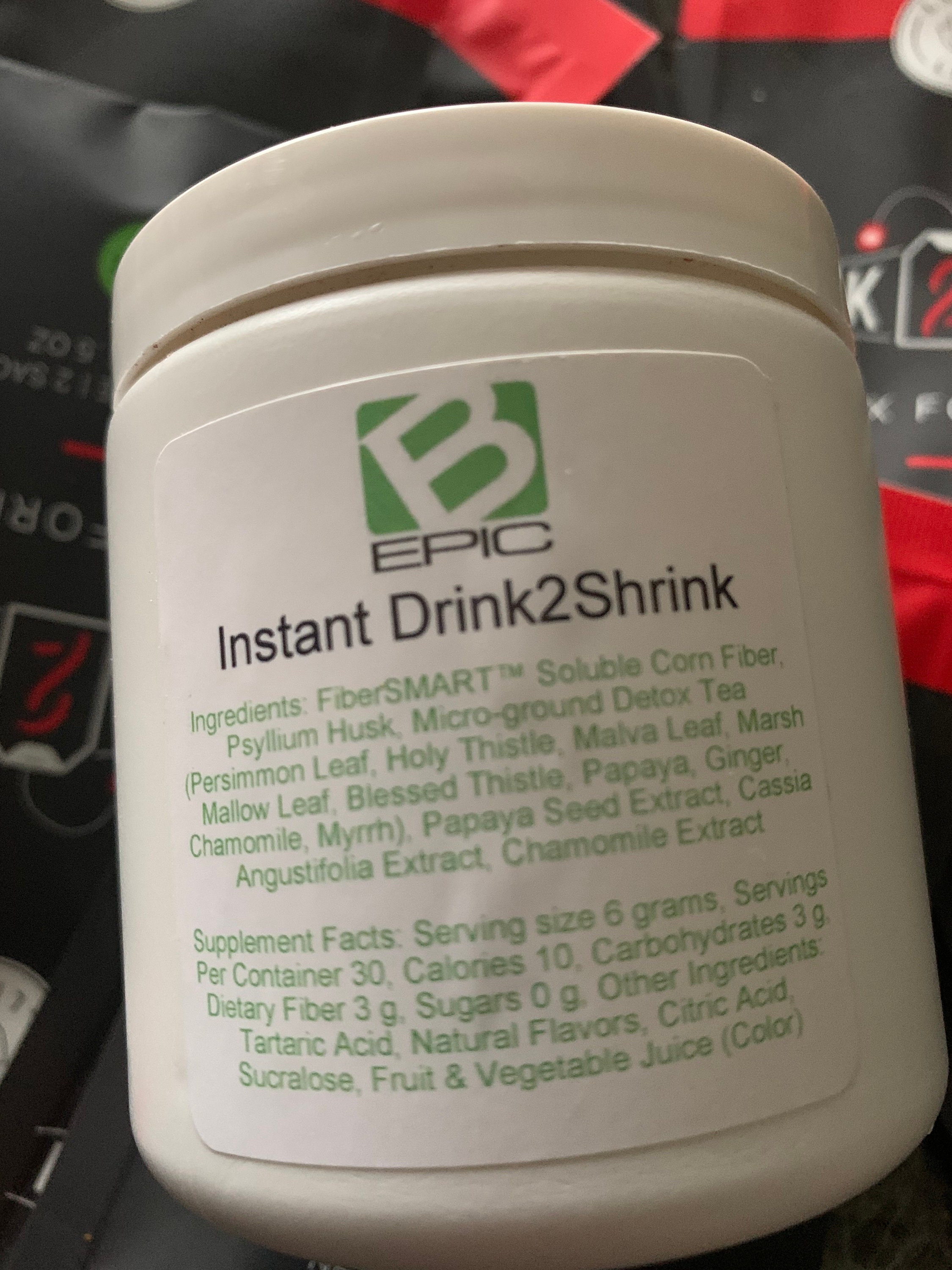 Drink2shrink INSTANT Detox Tea fruit Punch Flavored 30 Day/servings ...