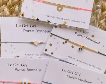 Bracelet gri-gri - Bracelet porte bonheur - Bracelet breloque