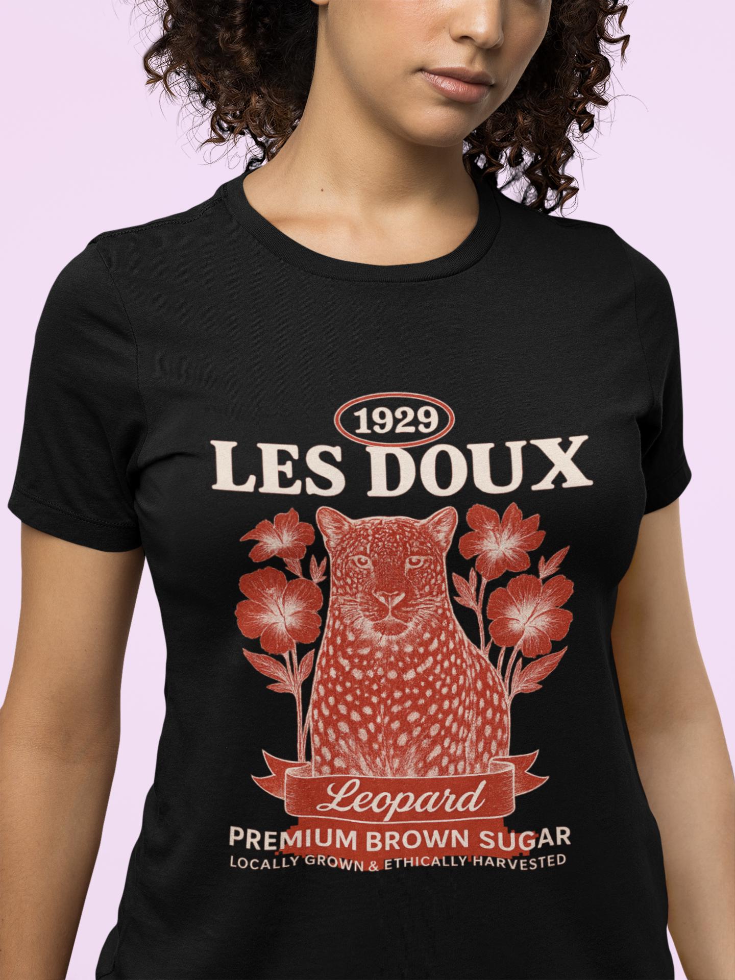 Vintage Leopard Graphic Tee: Les Doux 1929 Art-inspired T-shirt - Etsy