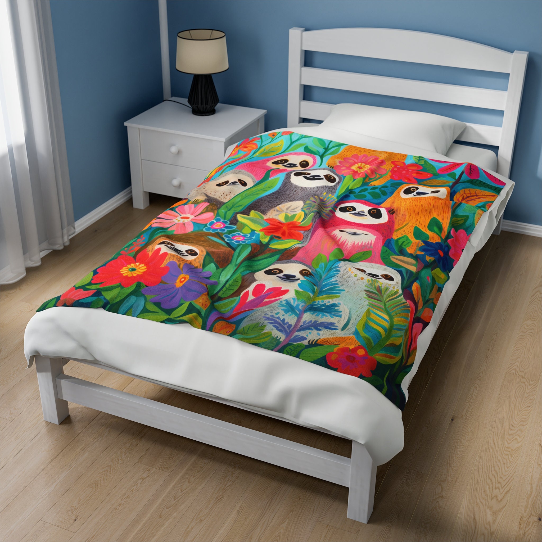 Snuggly Sloths Quilted Blanket NCU0TH1406 main image 1