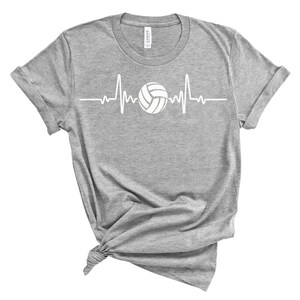 Volleyball Heartbeat, Heartbeat, Volleyball, Volleyball Shirt, Volleyball T-Shirt, Volleyball Player, Volleyball Gifts