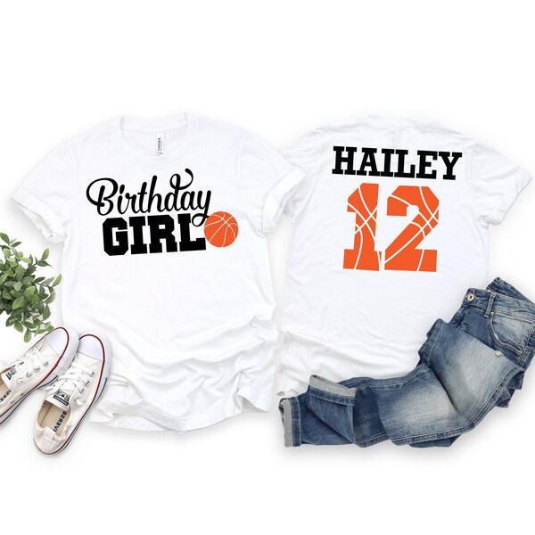Basketball Birthday Girl, Basketball, Birthday Girl, Basketball Birthday Shirt, Personalized Birthday Shirt, Custom Birthday Shirt