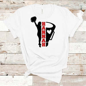 Cheerleader Megaphone Shirt, Personalized Cheerleading Shirt, Cheer Shirts, Cheerleader Shirts, Cheer, Cheerleading, Cheerleader