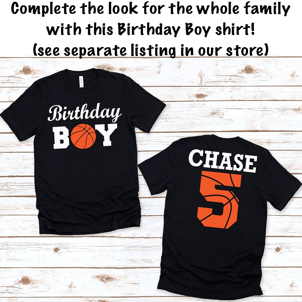 Basketball Family Birthday Shirts Basketball Birthday Boy - Etsy