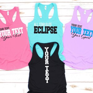 Custom Tank Tops, Personalized Tank Tops, Bachelorette Tank Tops, Bridesmaid Tank Tops, Custom Tank Top Women, Dance Mom Shirts