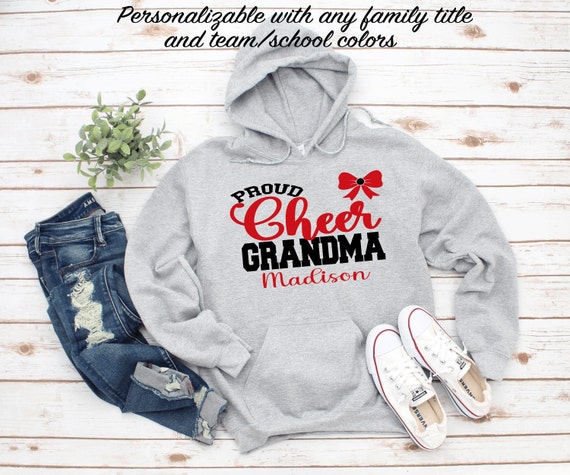 Proud Cheer Mom Hoodie Proud Cheer Family Nana Shirt Gigi Shirt