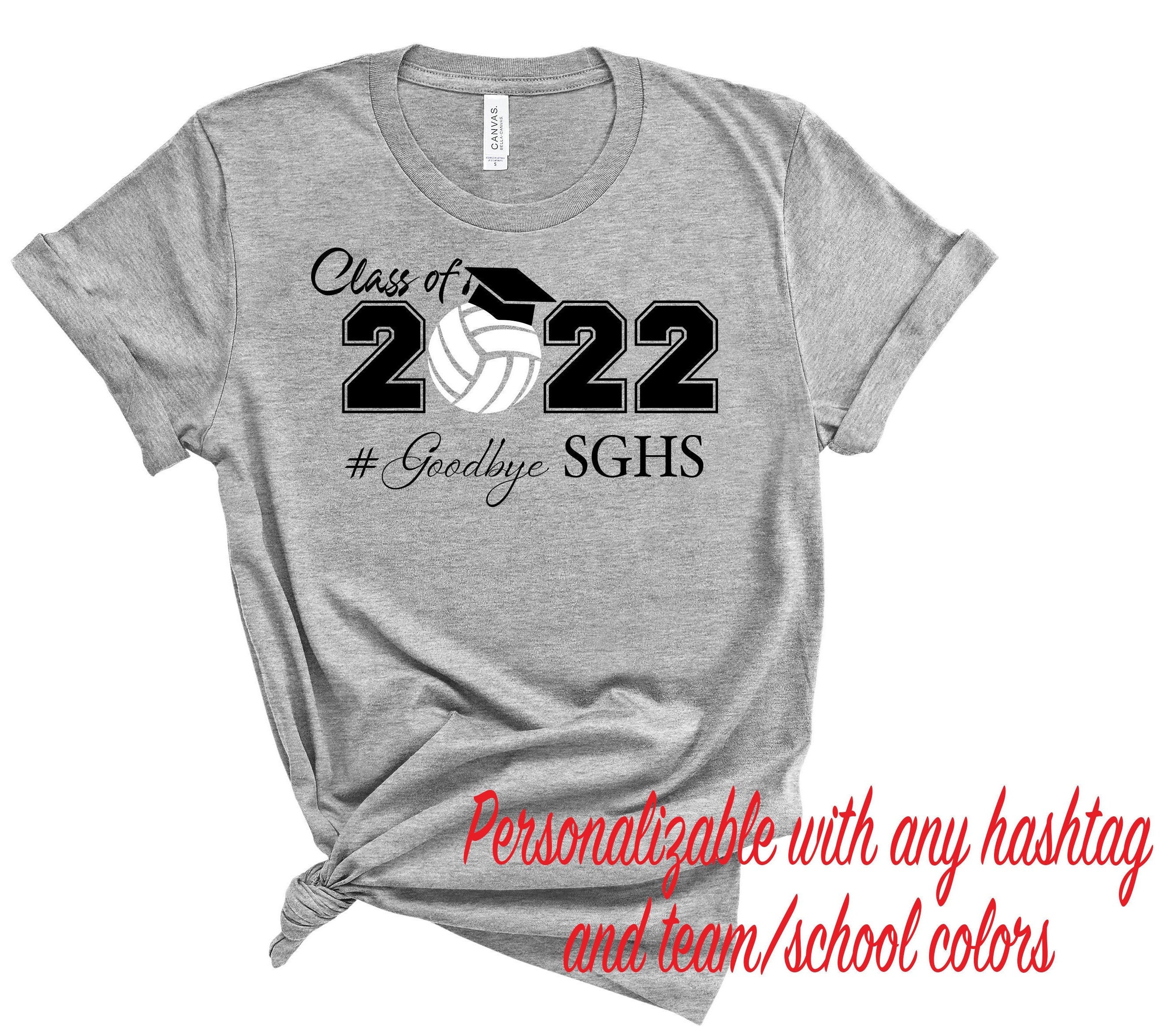 Class of 2022 Volleyball Graduation Shirt Volleyball Etsy