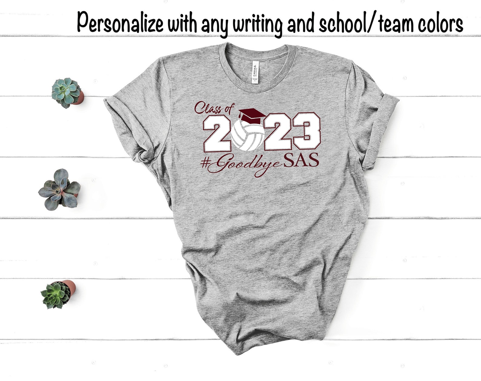 Class of 2023 Volleyball Graduation Shirt Senior 2023 Shirt Etsy