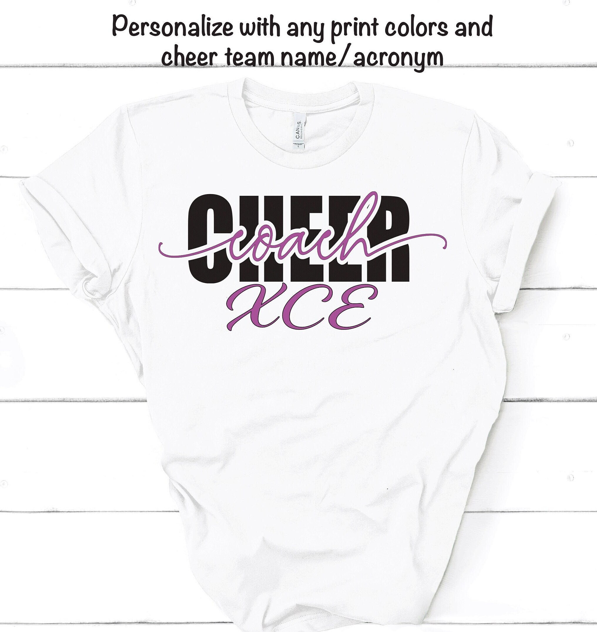 Cheer Coach Shirt Custom Cheer Team Shirts Personalized Etsy
