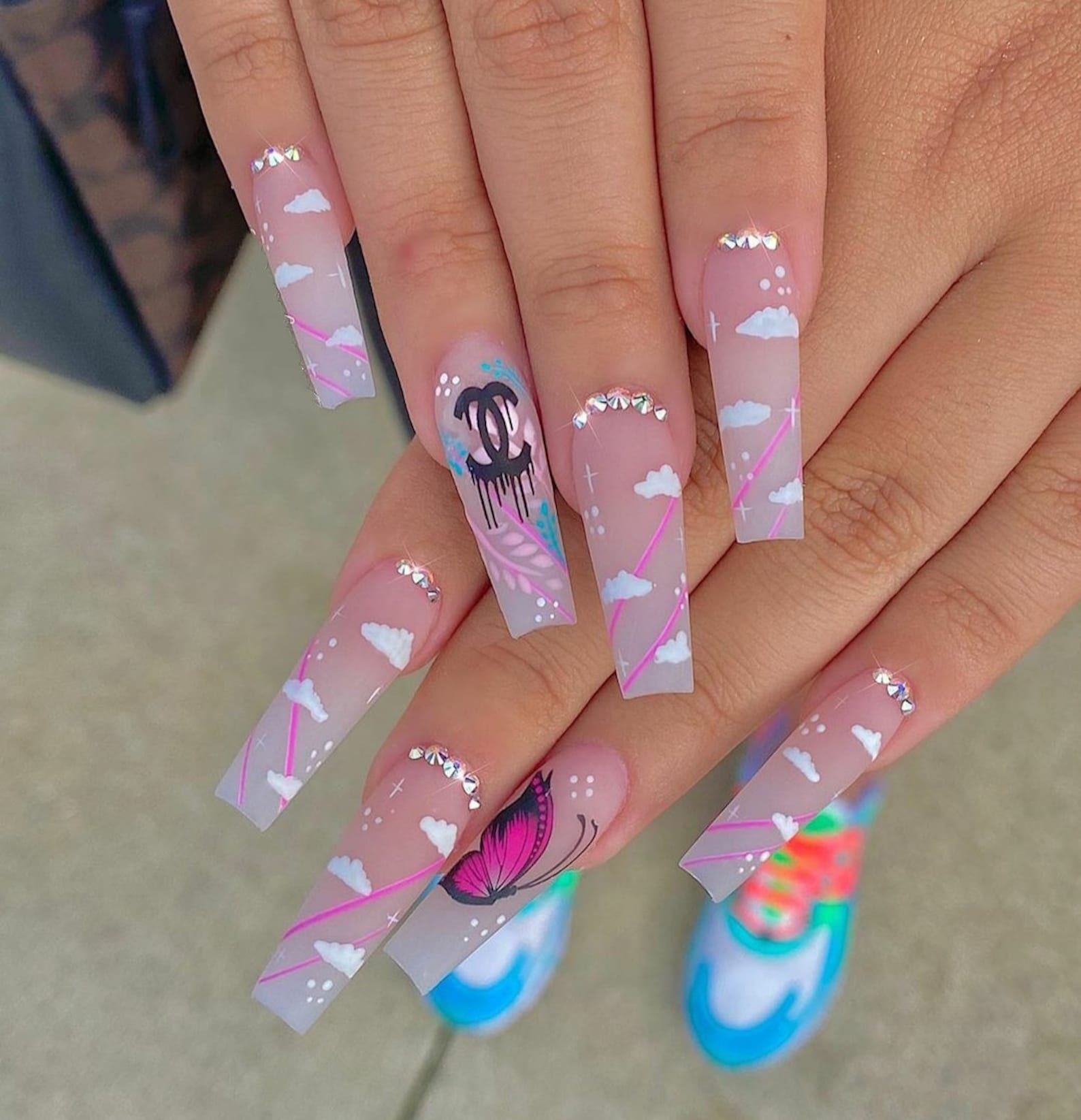 Press On Acrylic Nails | Etsy
