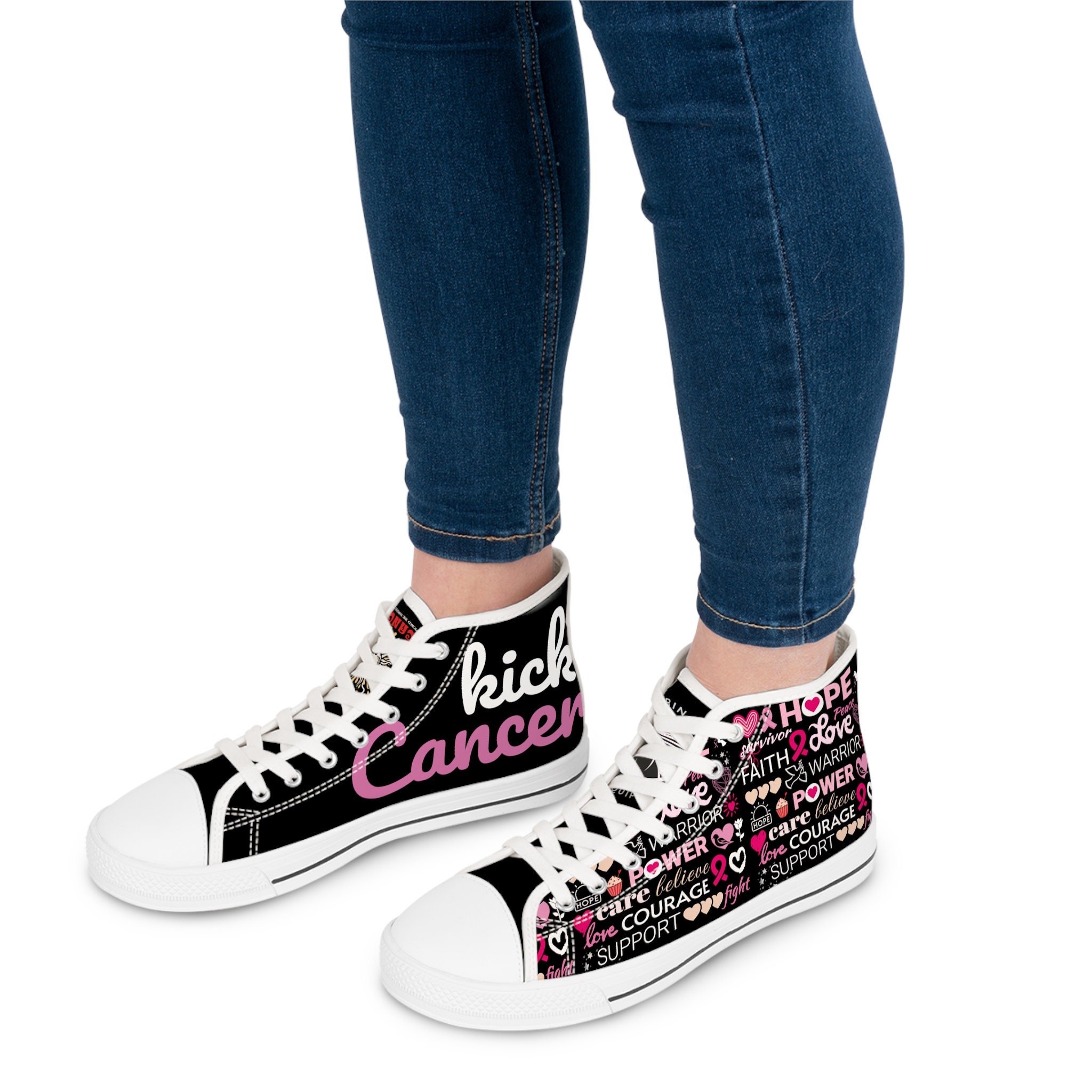 Breast Cancer Shoes Etsy UK