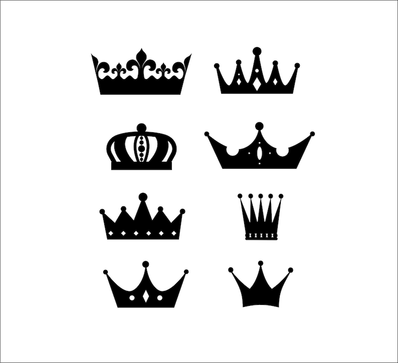 Crown Clipart Princess Crown Svg Royal Crown Svg Crown Silhouette Crown Svg Tiara Crown Svg Queen Crown Svg King Crown Svg Art Collectibles Digital Kromasol Com