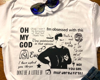 Schitt&#39;s Creek inspired, David Rose Quotes, Graphic T, T-Shirt