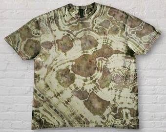 XXL Geode Tie Dye T-shirt – Reverse Hand Dyed, Earth Tones