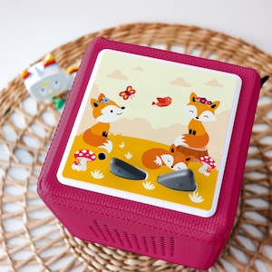 Toniebox Schutzfolie Fuchs, Toniebox Schutzfolie Jungen & Mädchen, Schutzcover passend für die Toniebox, Toniebox Zubehör, Fuchs