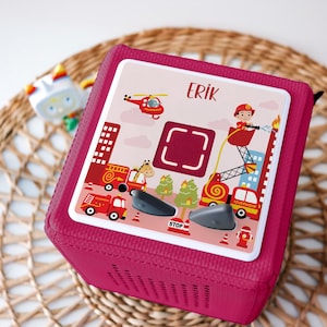 Schutzfolie für Toniebox - Feuerwehrauto, Feuerwehr, Fire Fighter Aufkleber, Feuerwehr Tonie, Schutz Folie, Feuerwehr