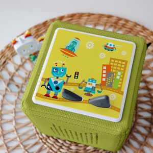 Film de protection Toniebox robots, film de protection Toniebox, housse de protection adaptée à la Toniebox, accessoires Toniebox, robots