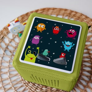 Toniebox Schutzfolie Monster, Toniebox Schutzfolie, Schutzcover passend für die Toniebox, Toniebox Zubehör, süße Monster