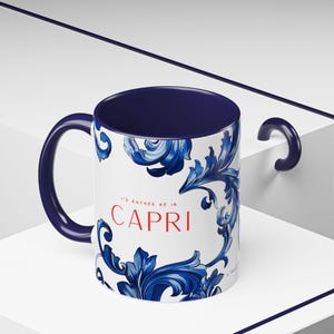 i'd rathervbe in capri mug amalfi coast mug