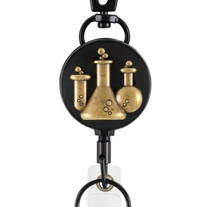 Unique 3D Metal Badge Reel: Chemistry