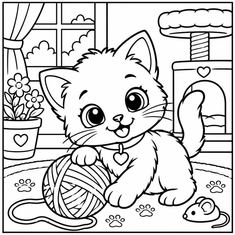 Animal Coloring Book - Etsy