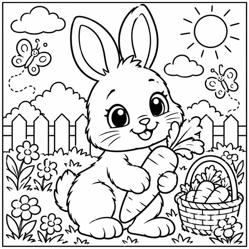 Animal Coloring Book - Etsy