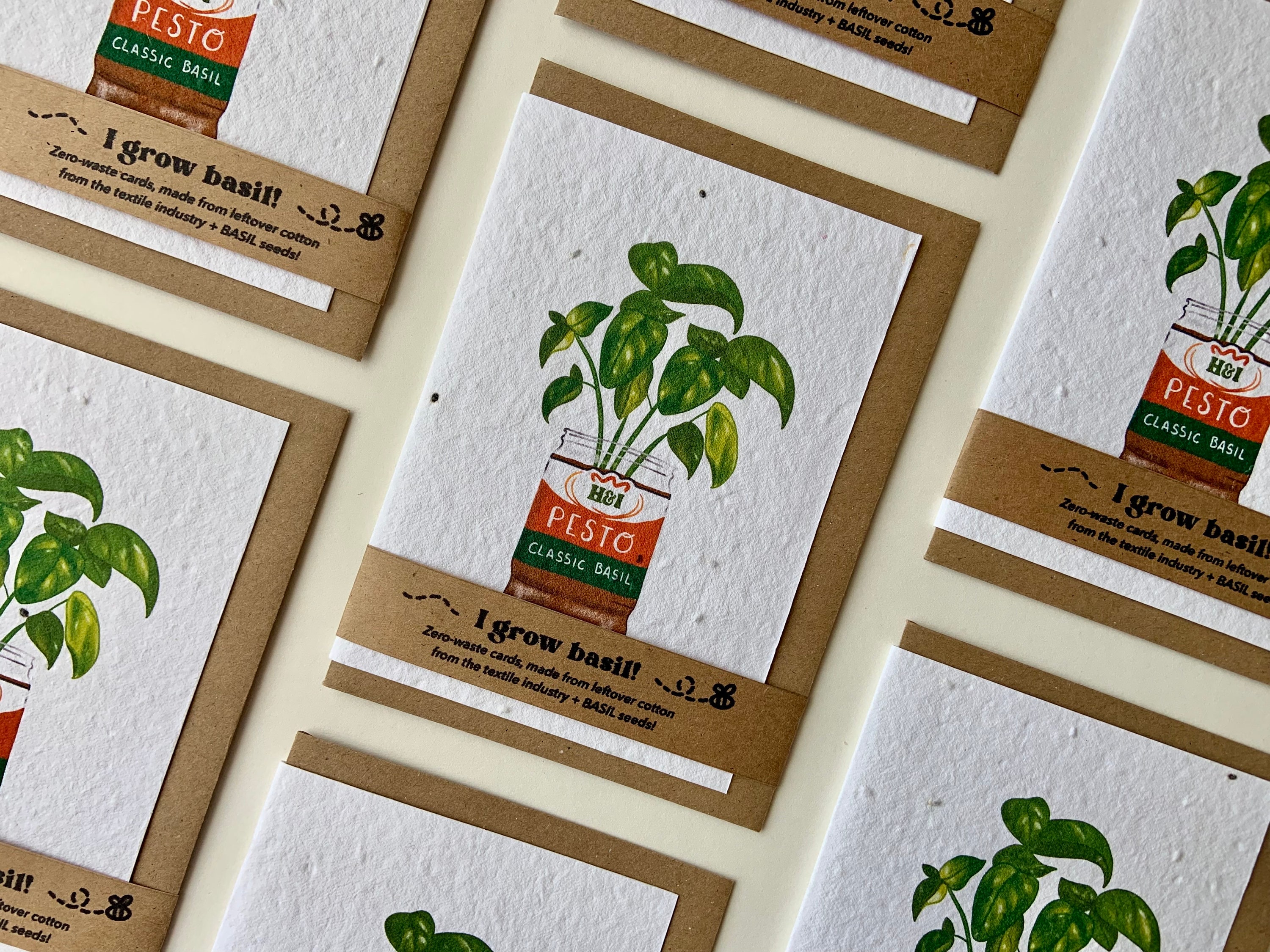 Plantable Basil Seed Card | Grow Basil Card | Plantable Seed Card | Eco ...