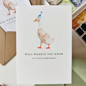 Dandine vous savez ! carte de voeux d'anniversaire bleu | de voeux de jeu de mots | Fleurs sauvages à planter / Carte de voeux écologique
