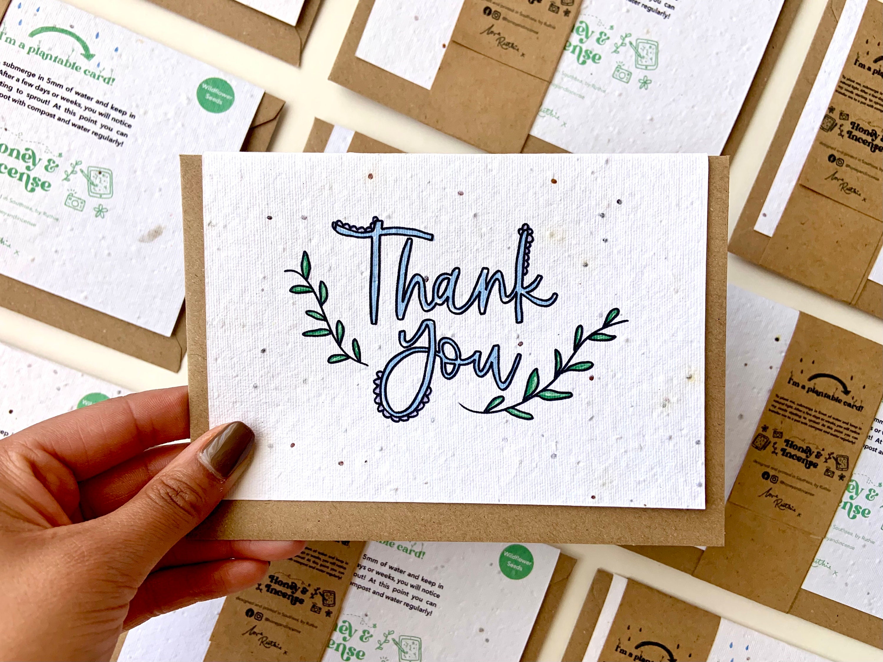 Thank You Wildflower Seed Card | Plantable Eco-Friendly Greetings