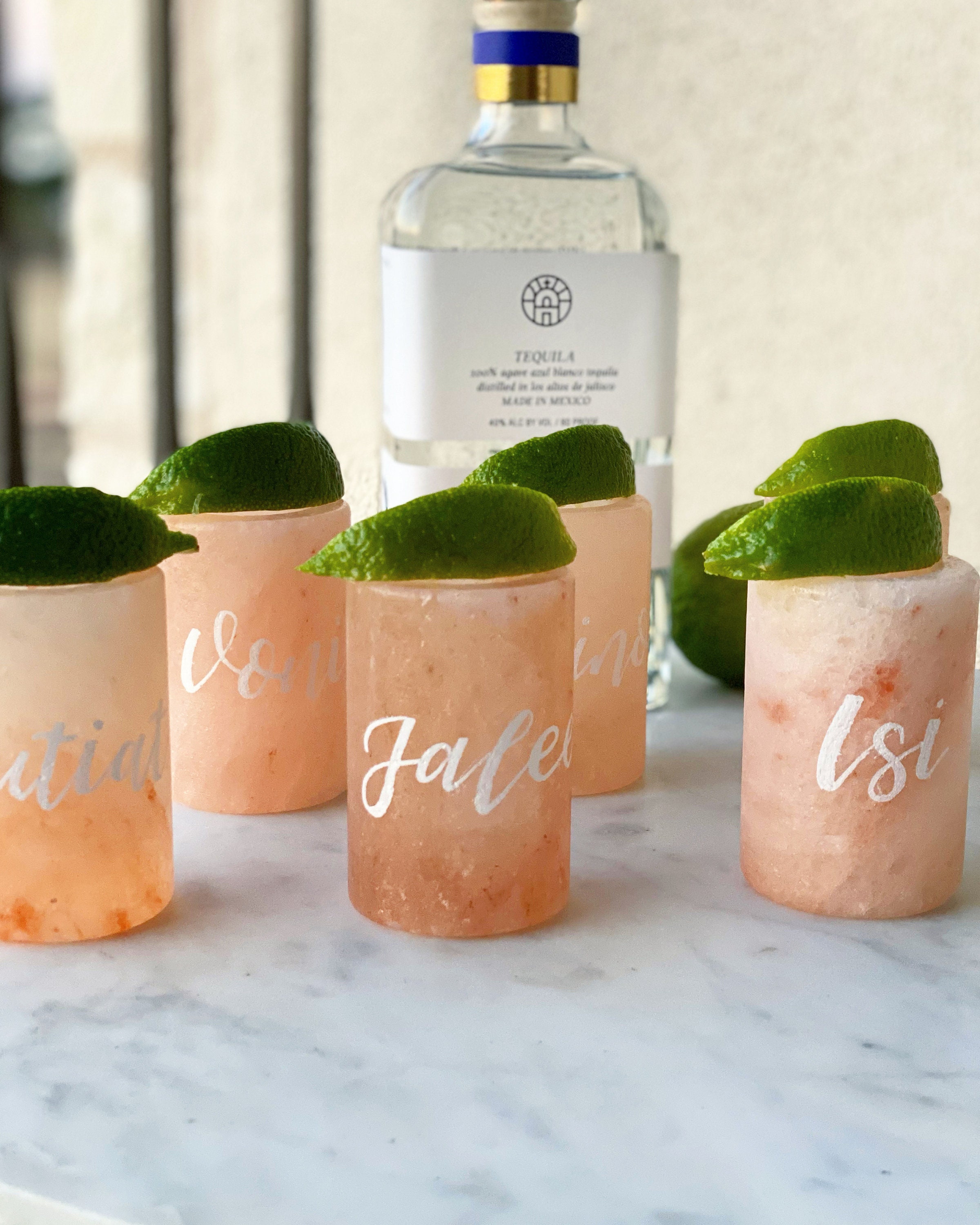 Personalized Himalayan Sea Salt Shot Glasses / Custom Shot Etsy