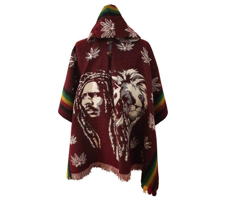 Bob Marley Poncho. Rasta Poncho. Hippie Poncho. Men’s - Etsy