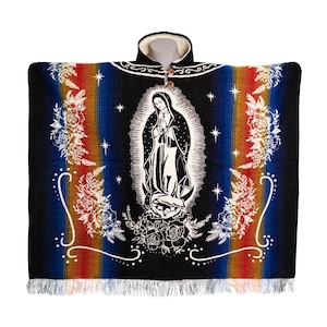 Poncho Guadalupe. Poncho de lana de alpaca. Poncho unisex para adultos. ¡Ideas para regalos de Navidad!
