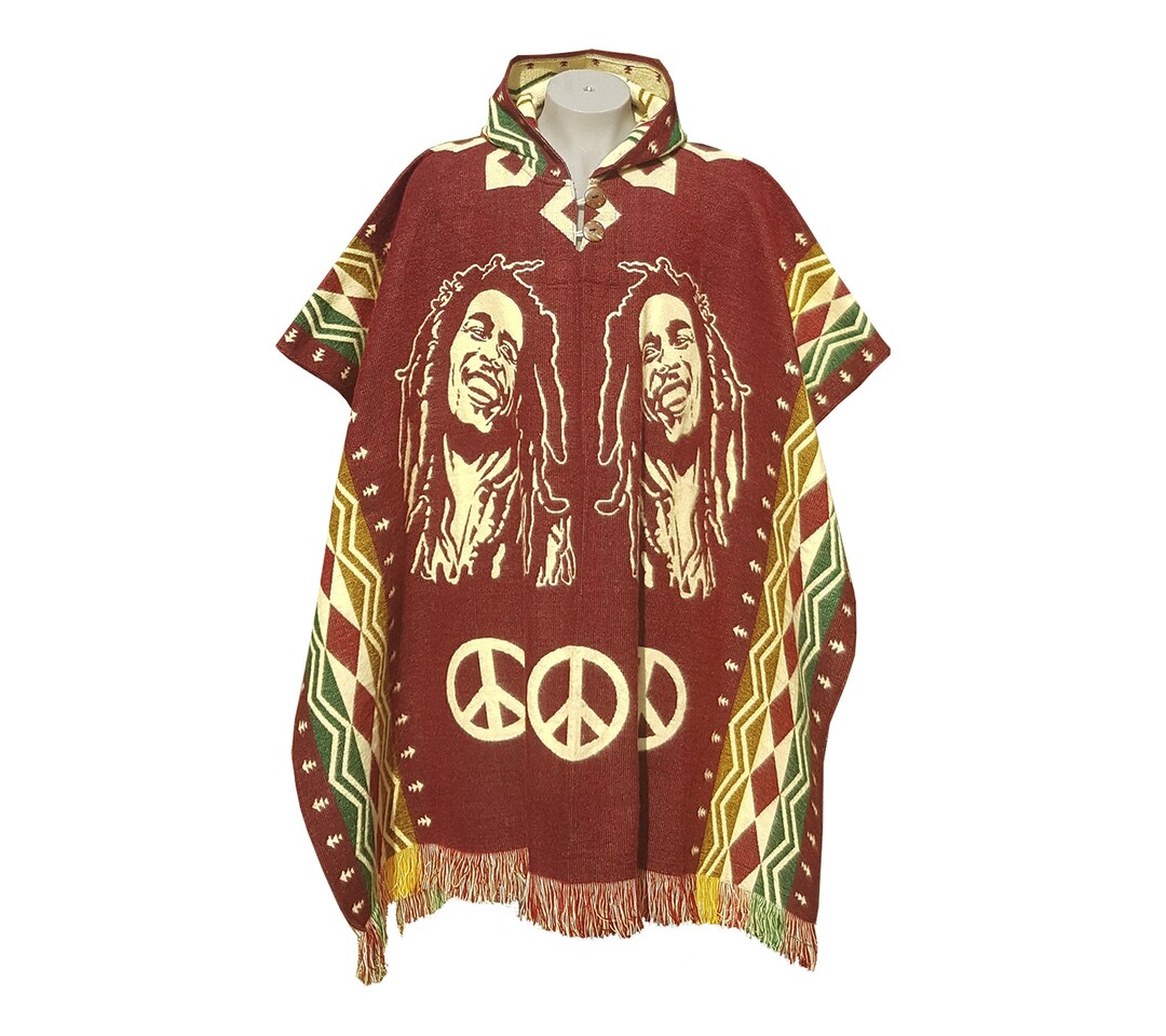 Bob Marley Poncho. Rasta Poncho. Alpaca Wool. Ponchos. Unisex - Etsy