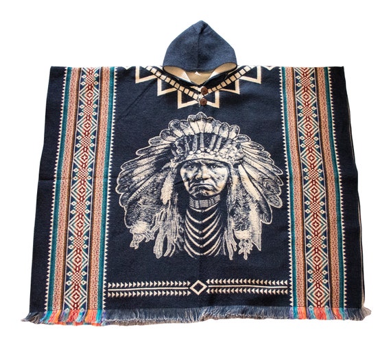 Poncho Poncho Poncho en laine Poncho fait