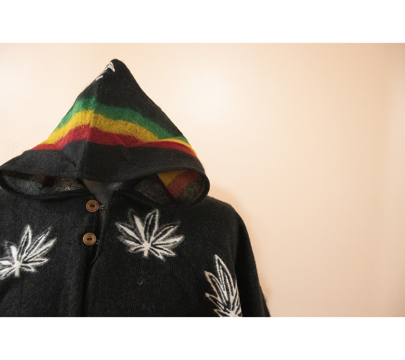 Rasta Poncho. Bob Marley Poncho. Wool Poncho. Adult Poncho. - Etsy
